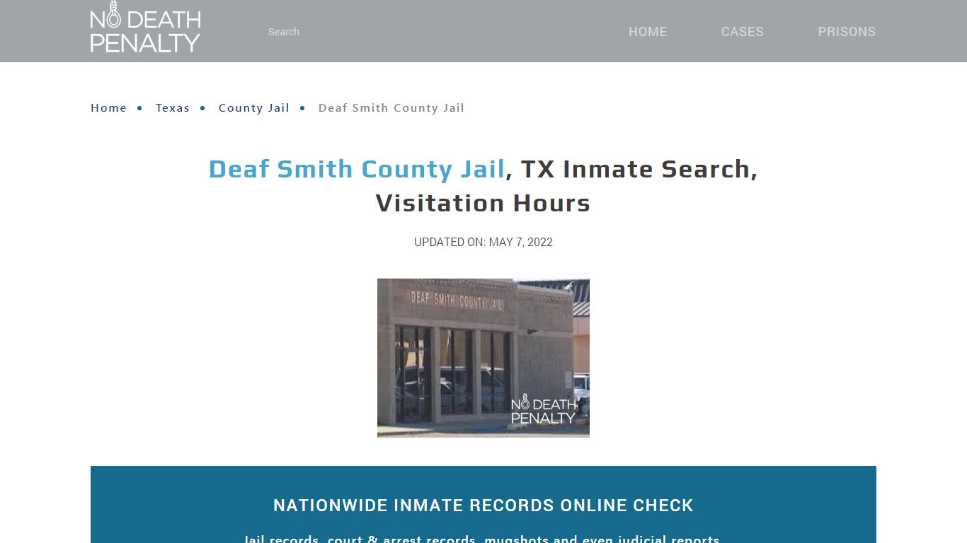 Deaf Smith County Jail, TX Inmate Search, Visitation Hours